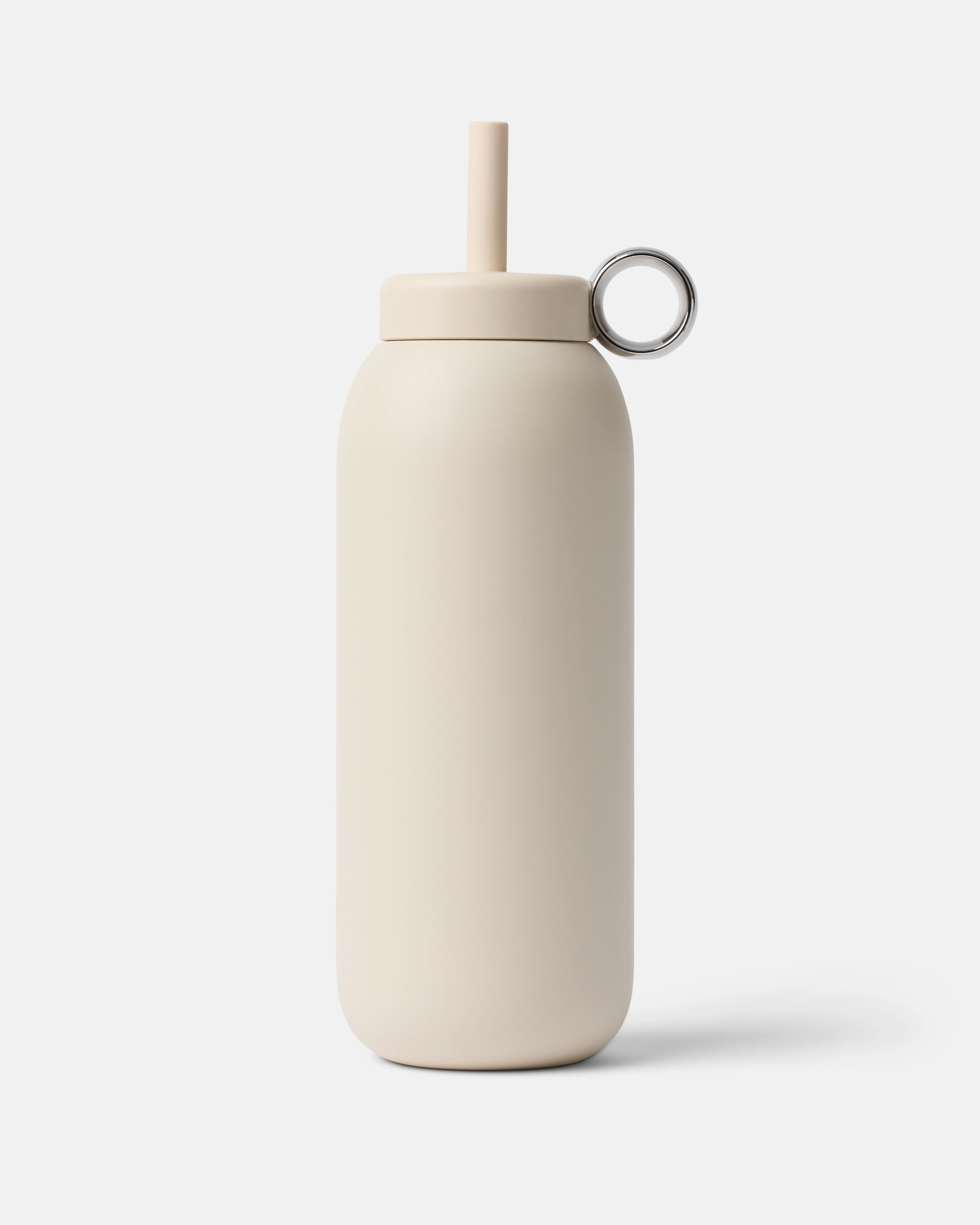 Stainless Straw Cap 32oz Almond